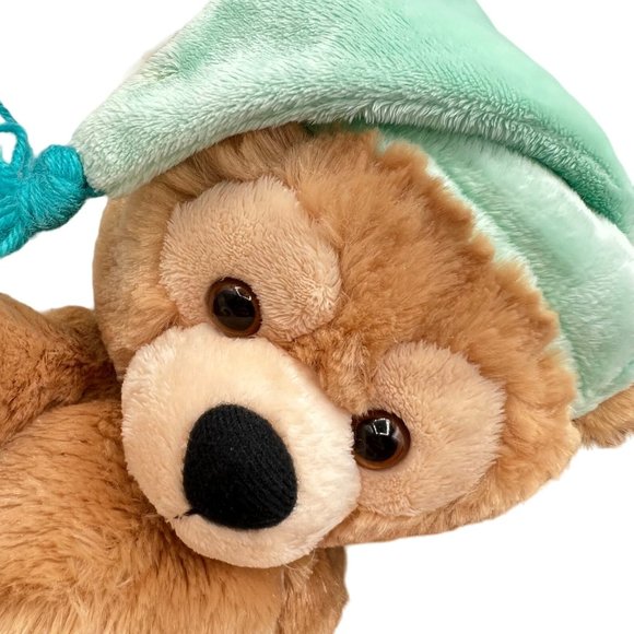 Disney Hidden Mickey Bear My First Plush Pre Duffy Disney Parks Green PJs Teddy - Picture 3 of 16